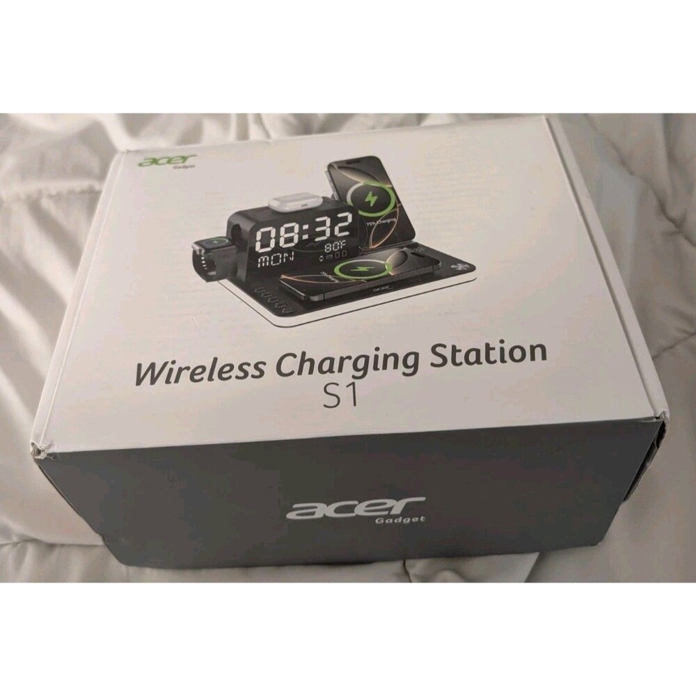 Acer S1 7-in-1 Wireless Charging Station Dock Multi Device Charger NIB